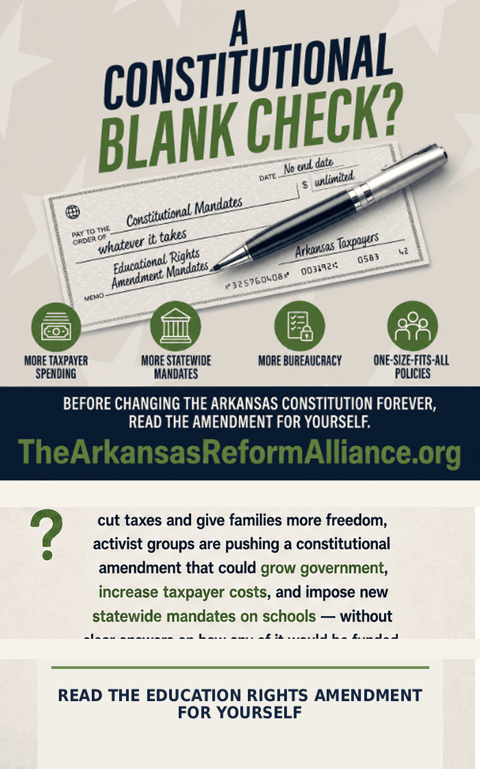A Constitutional Blank Check? campaign flyer panel